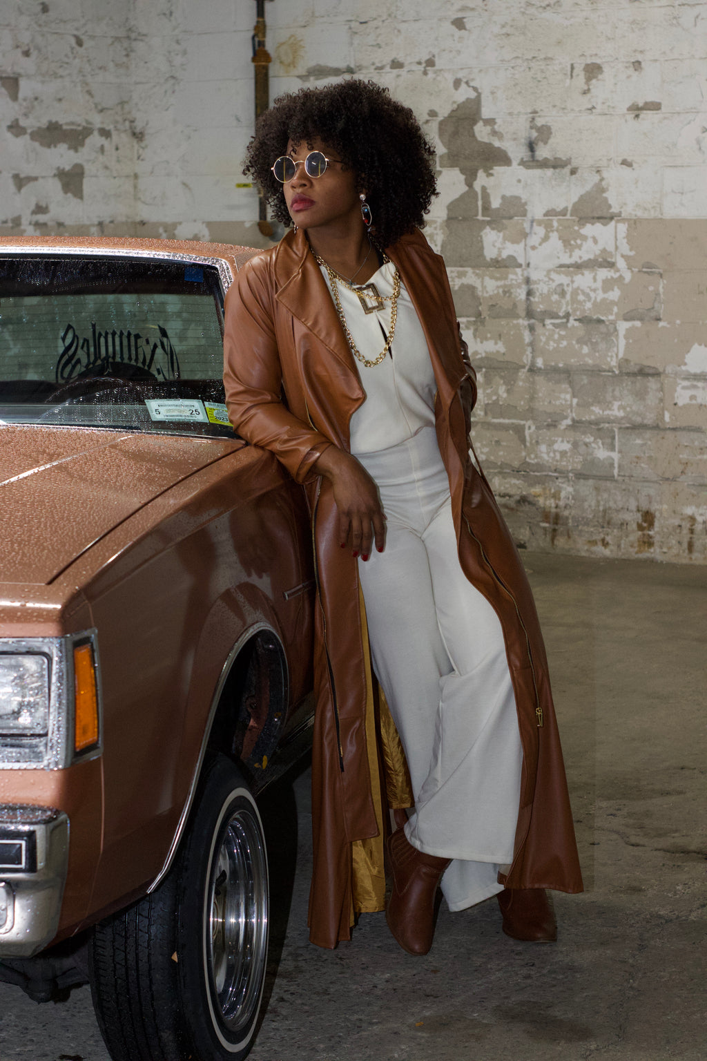 “Mahagony” vixen trench coat