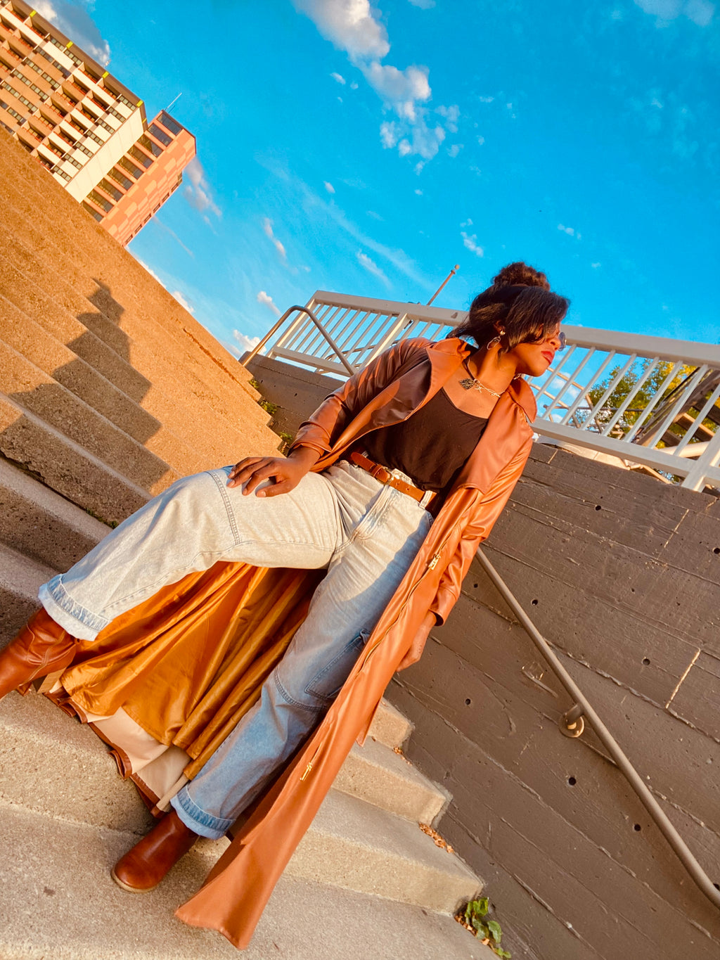 “Mahagony” vixen trench coat