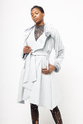 “Esse” fringe trench coat