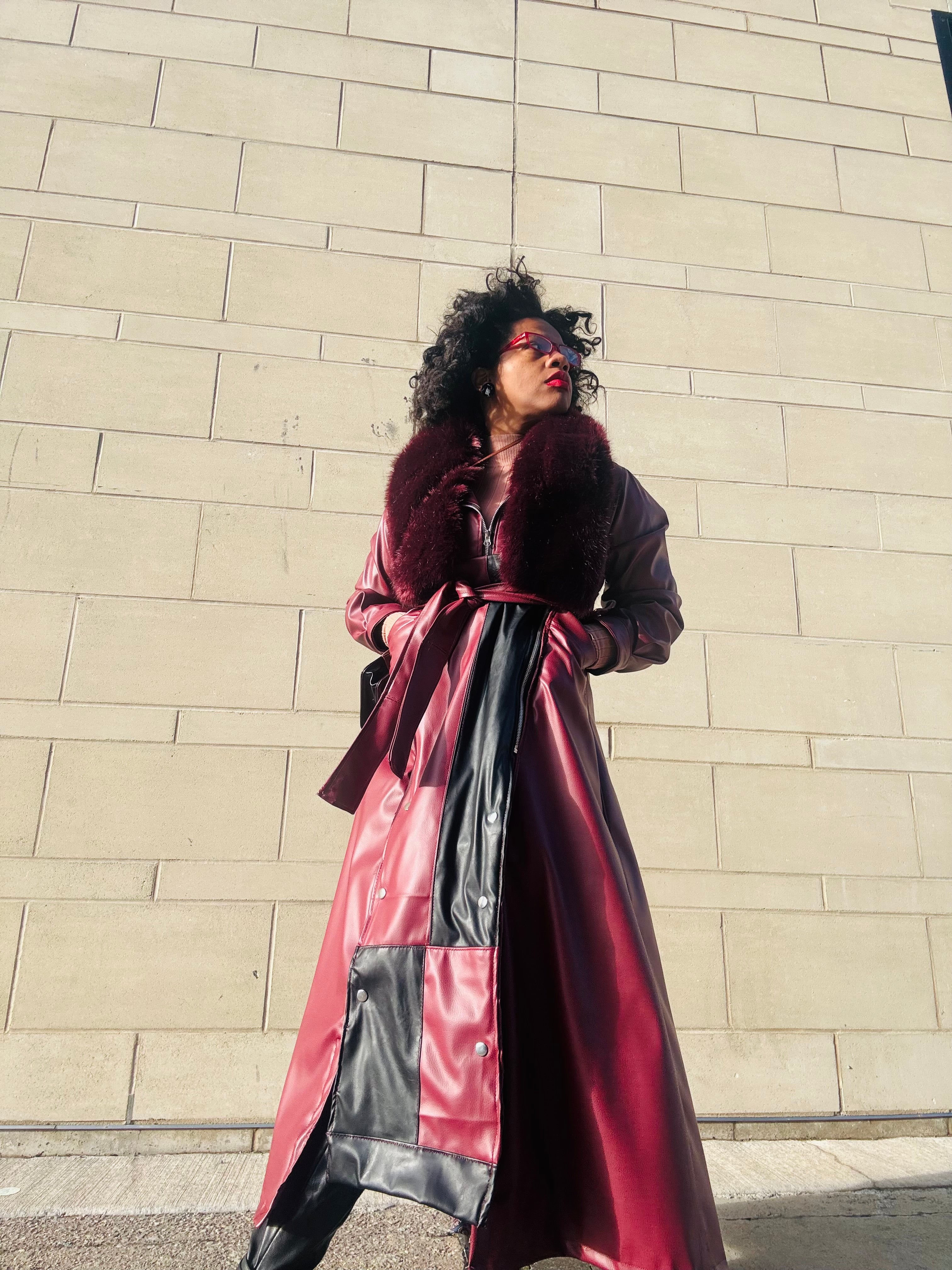 “Divinity” patchwork vixen coat