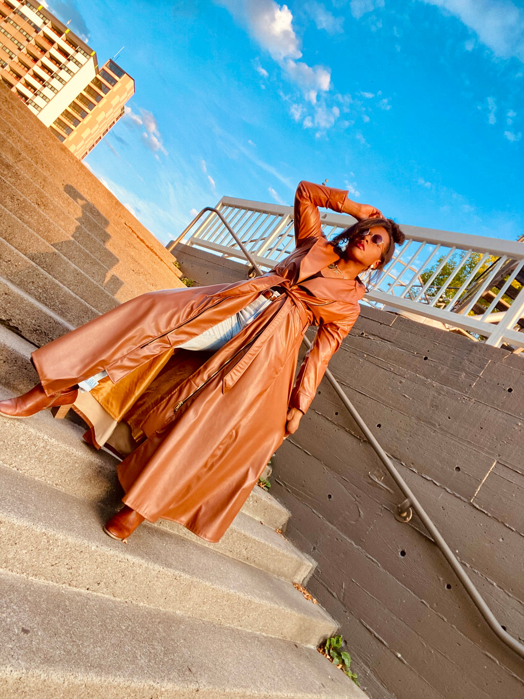 “Mahagony” vixen trench coat