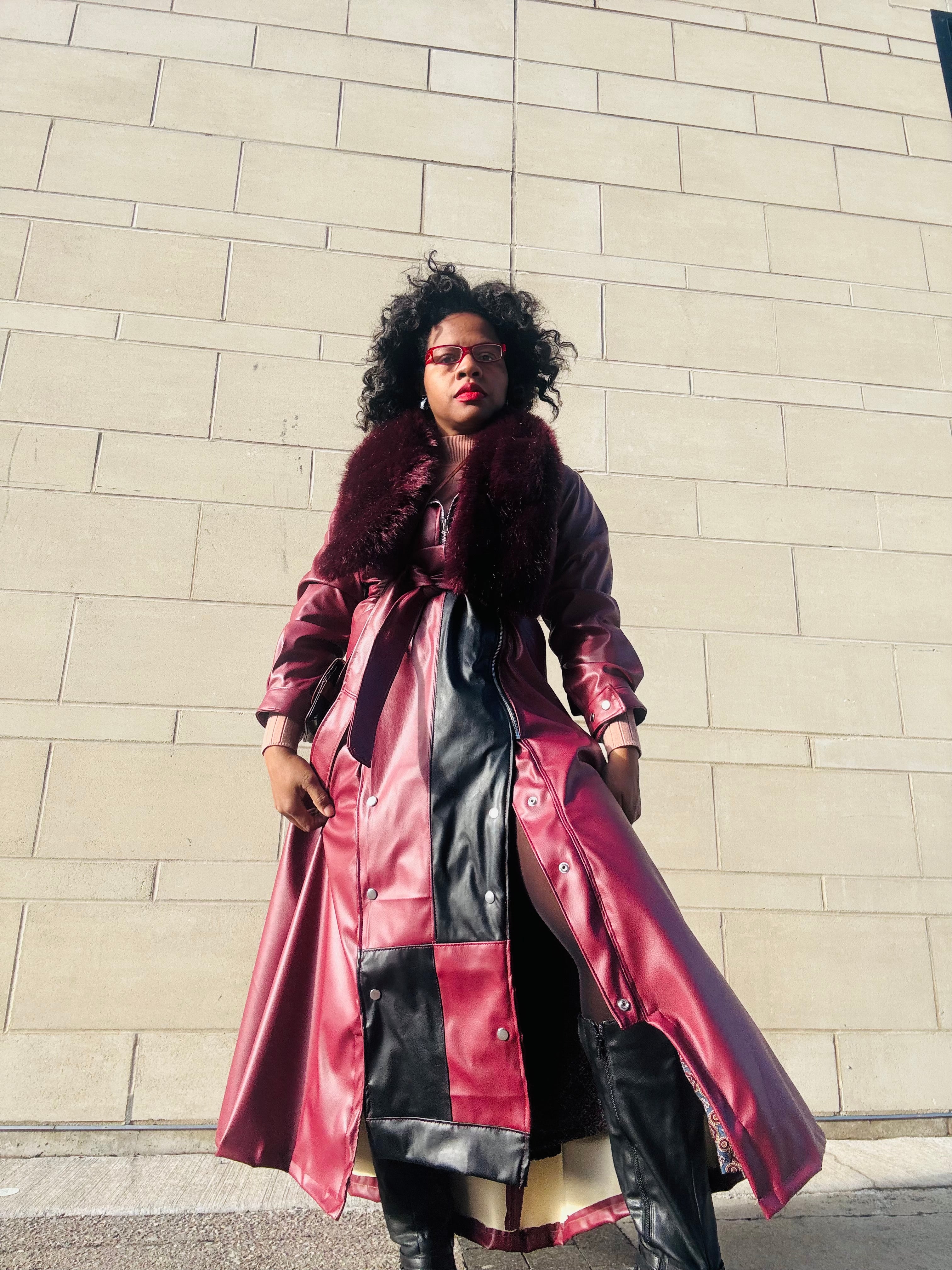 “Divinity” patchwork vixen coat