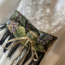 “Eden” floral corset waist belt