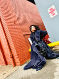 “Evelyn” vixen  trench coat dark denim
