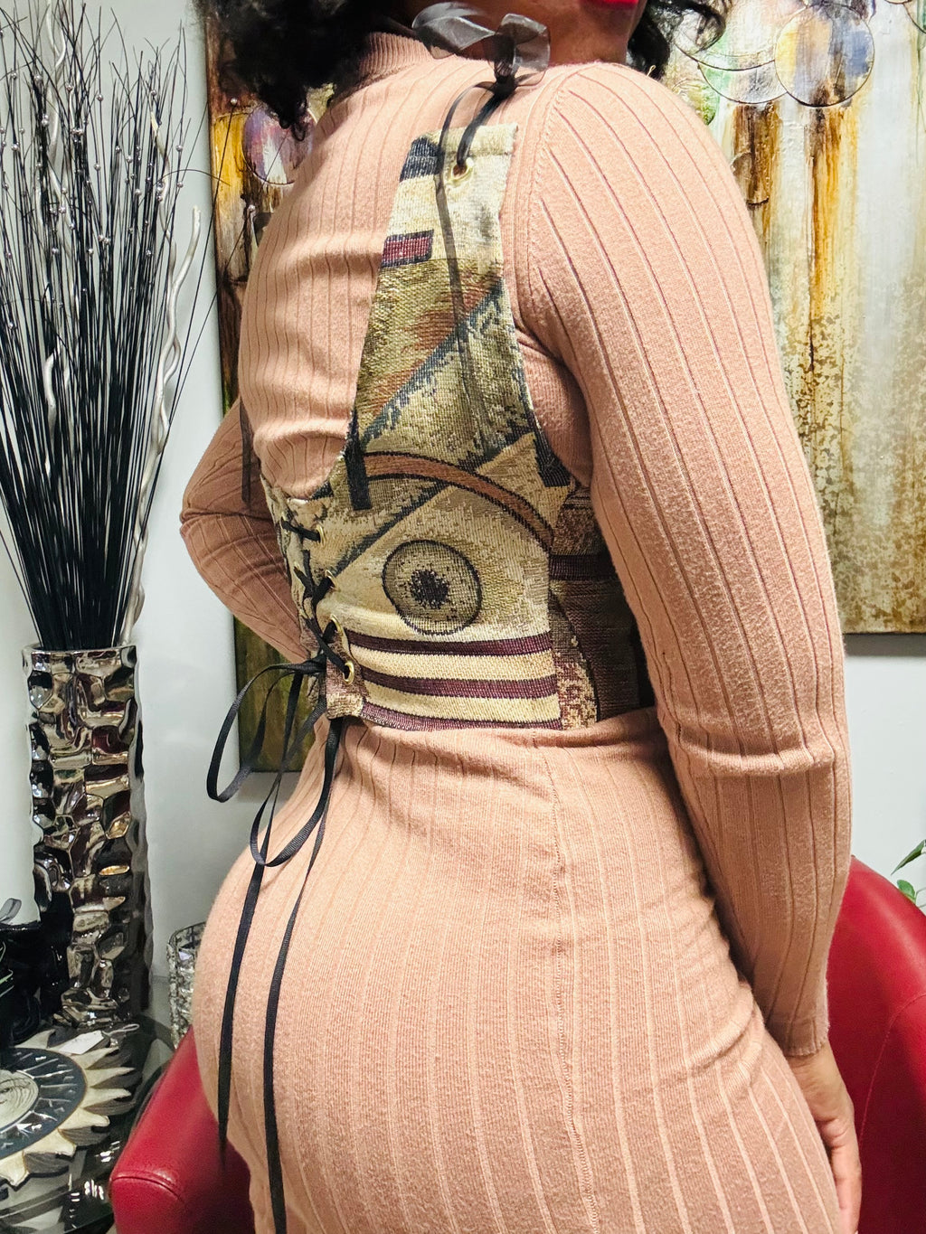 “Vivian” lace up corset