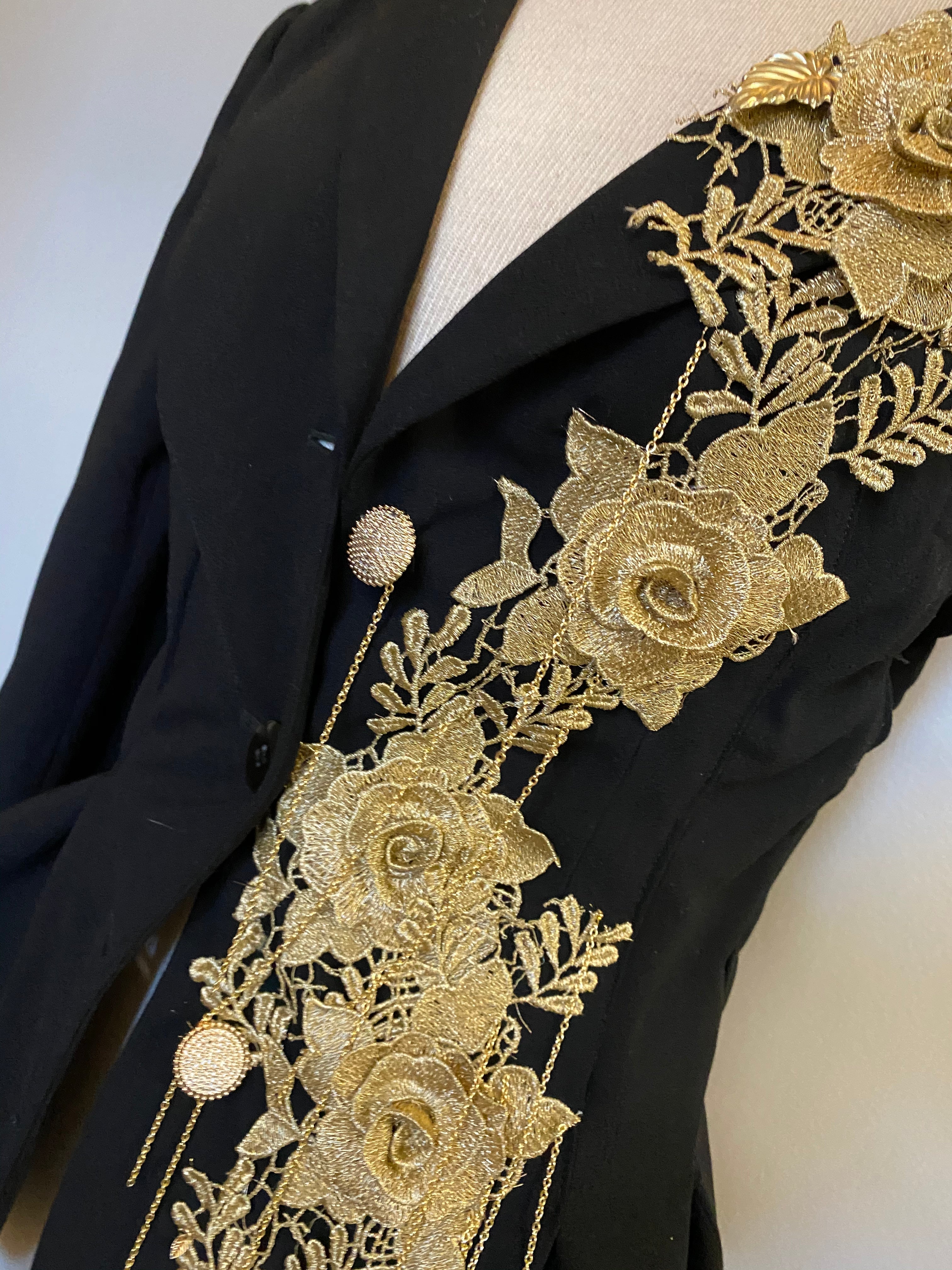 Asymmetrical party blazer