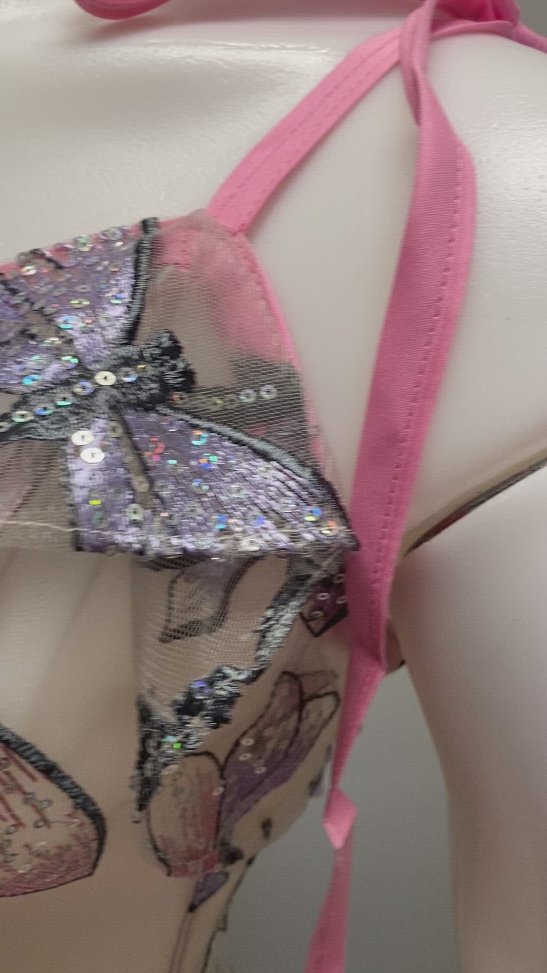 “Abba” dragonfly sequin bodysuit