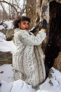 “Cheetah girl” coat