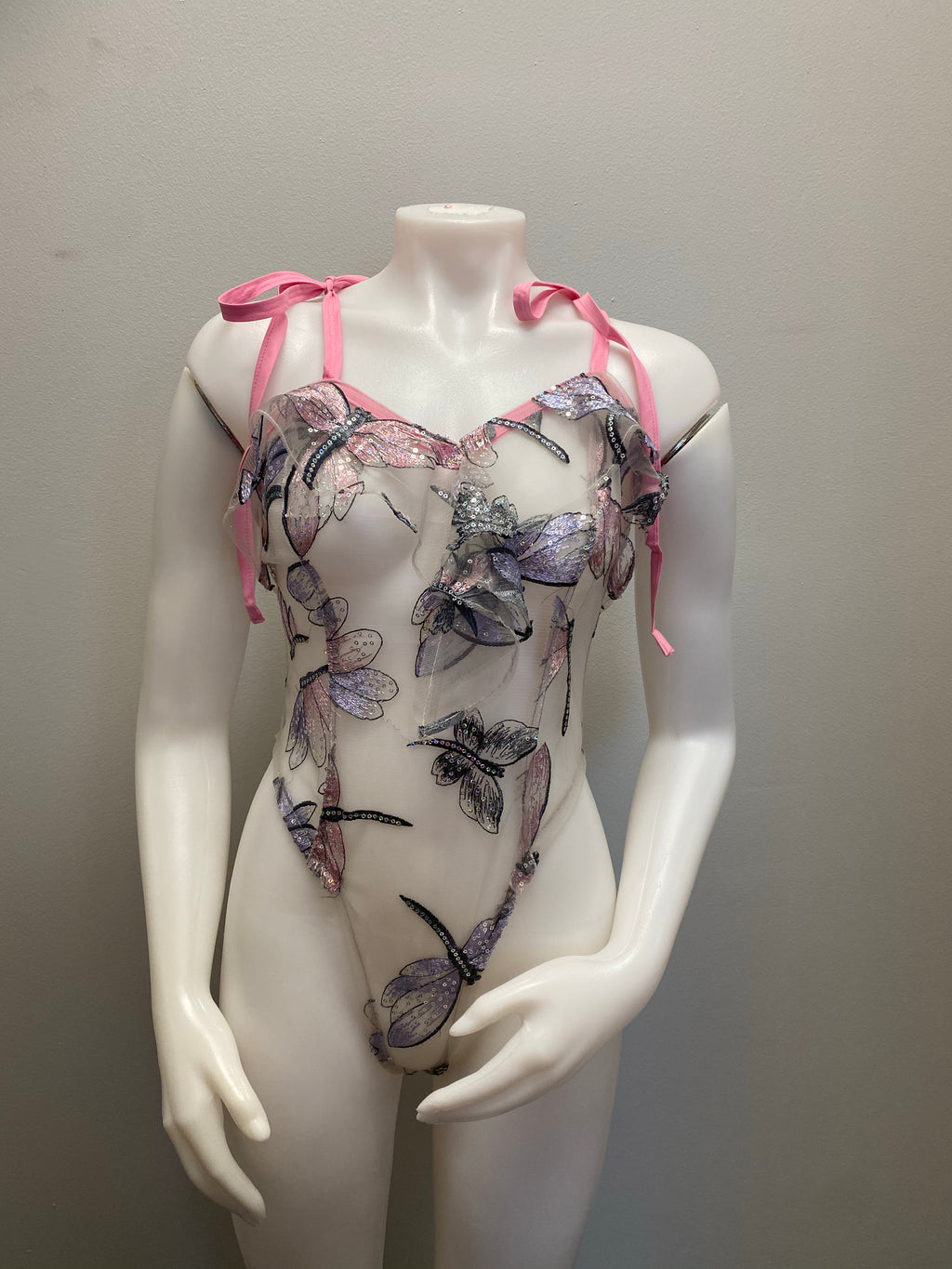 “Abba” dragonfly sequin bodysuit