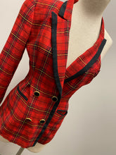 “Plaiditude” asymmetrical blazer