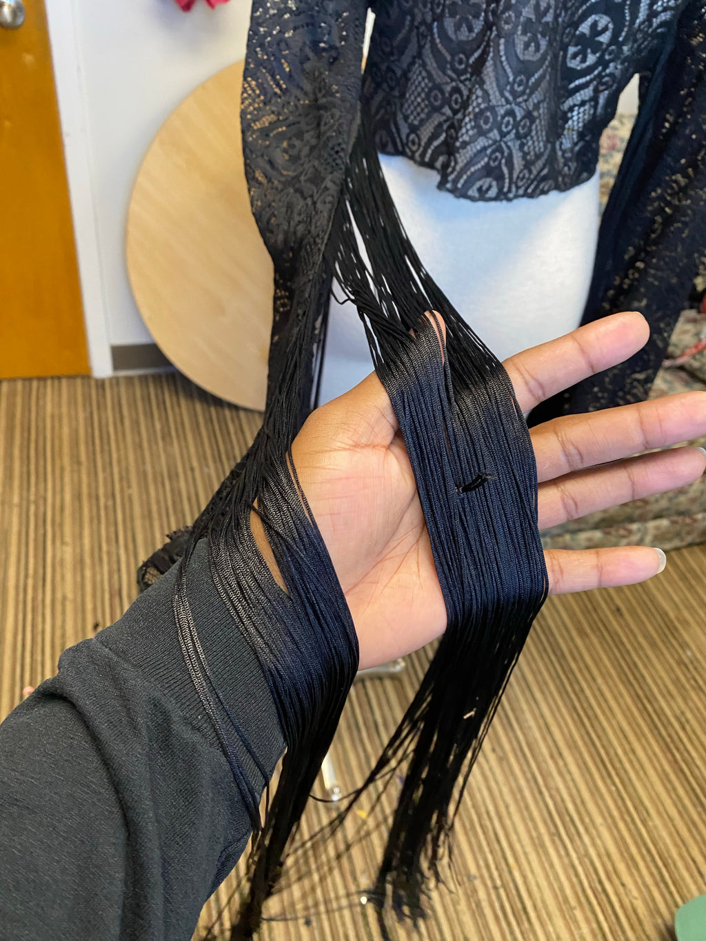 “Dancing Queen Sarah ” fringe lace blouse