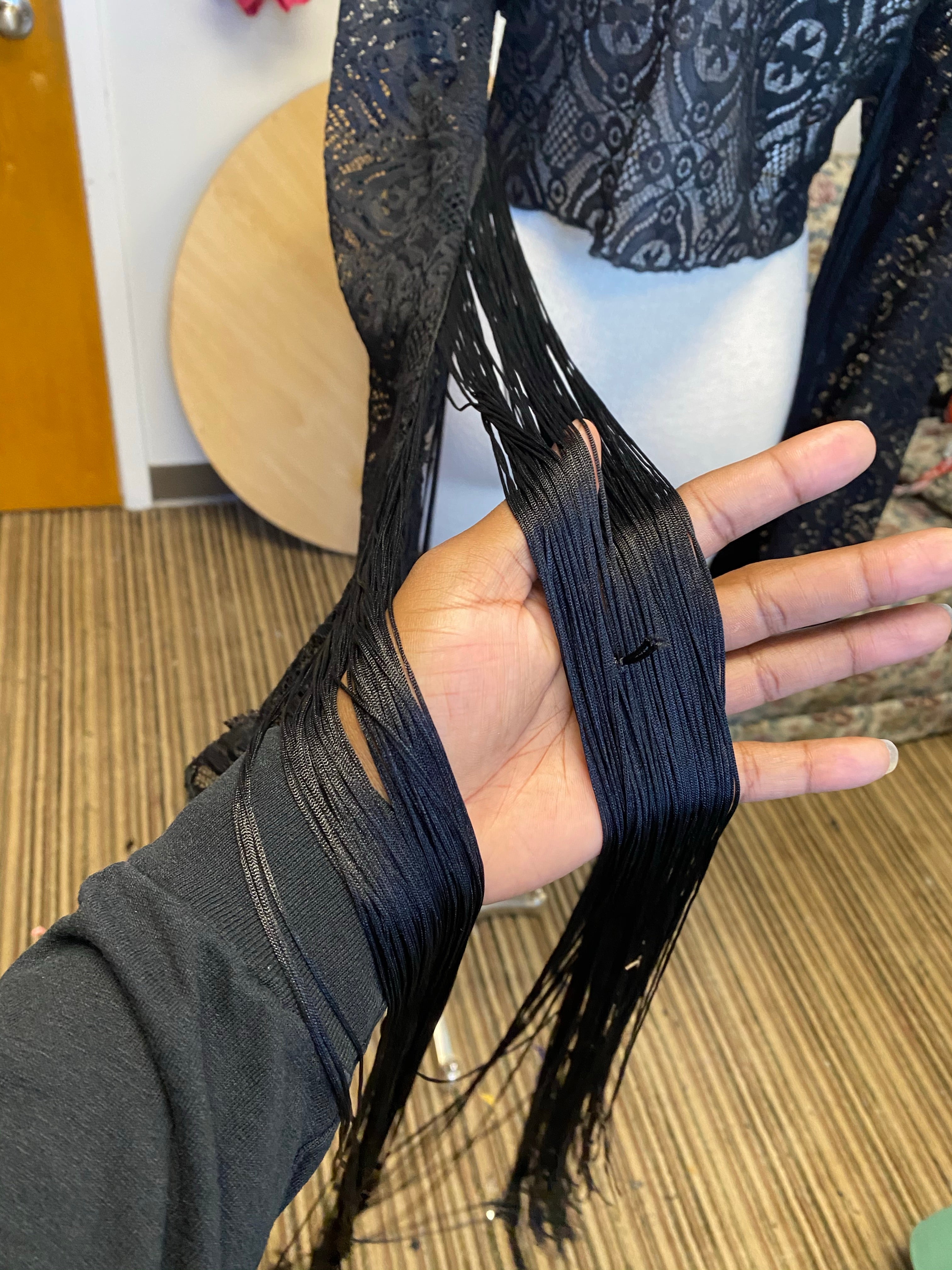 “Dancing Queen Sarah ” fringe lace blouse