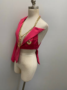 “Barbie” asymmetrical blazer