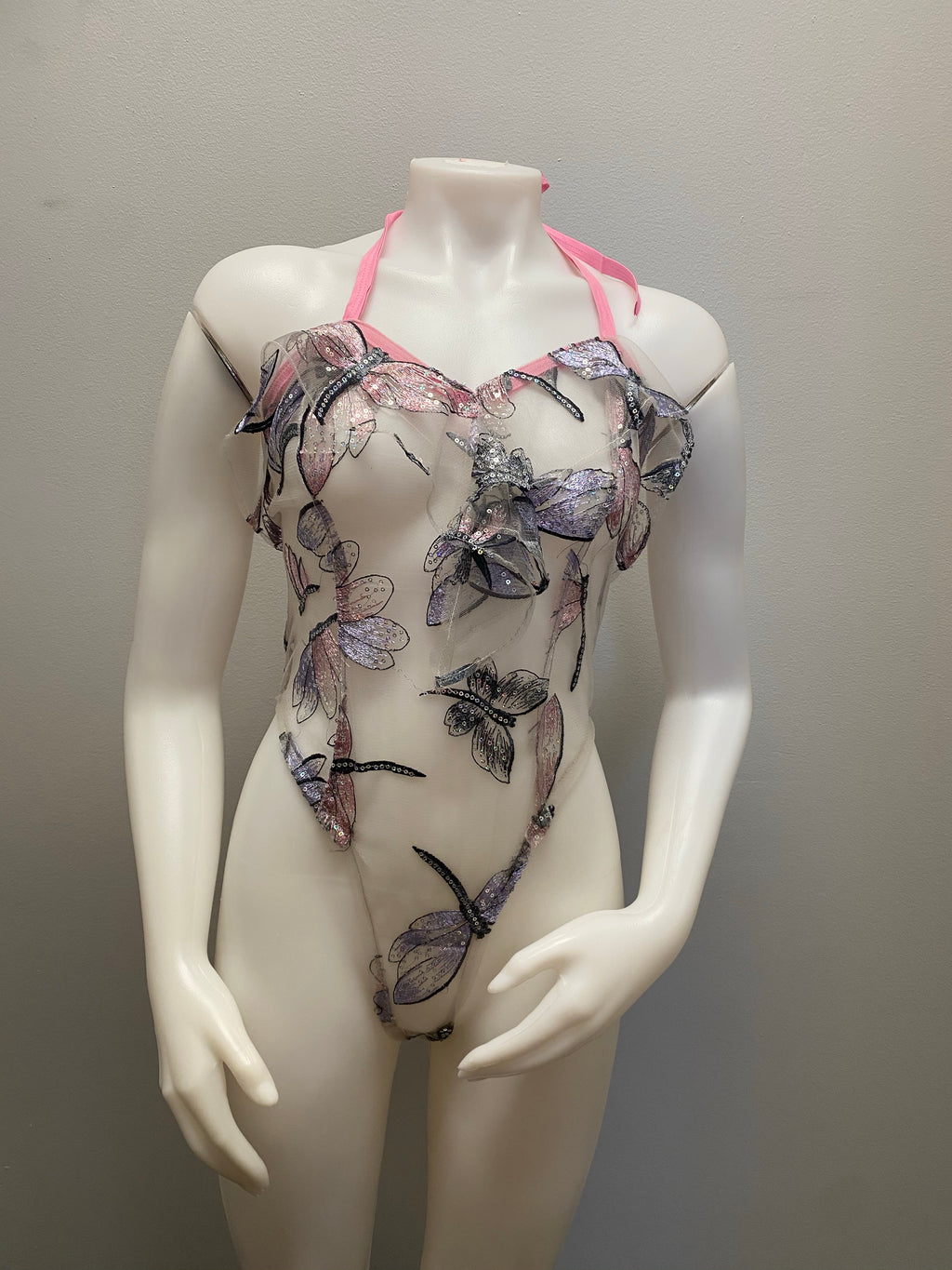 “Abba” dragonfly sequin bodysuit