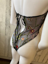 “Chloe” floral embroidery robe set