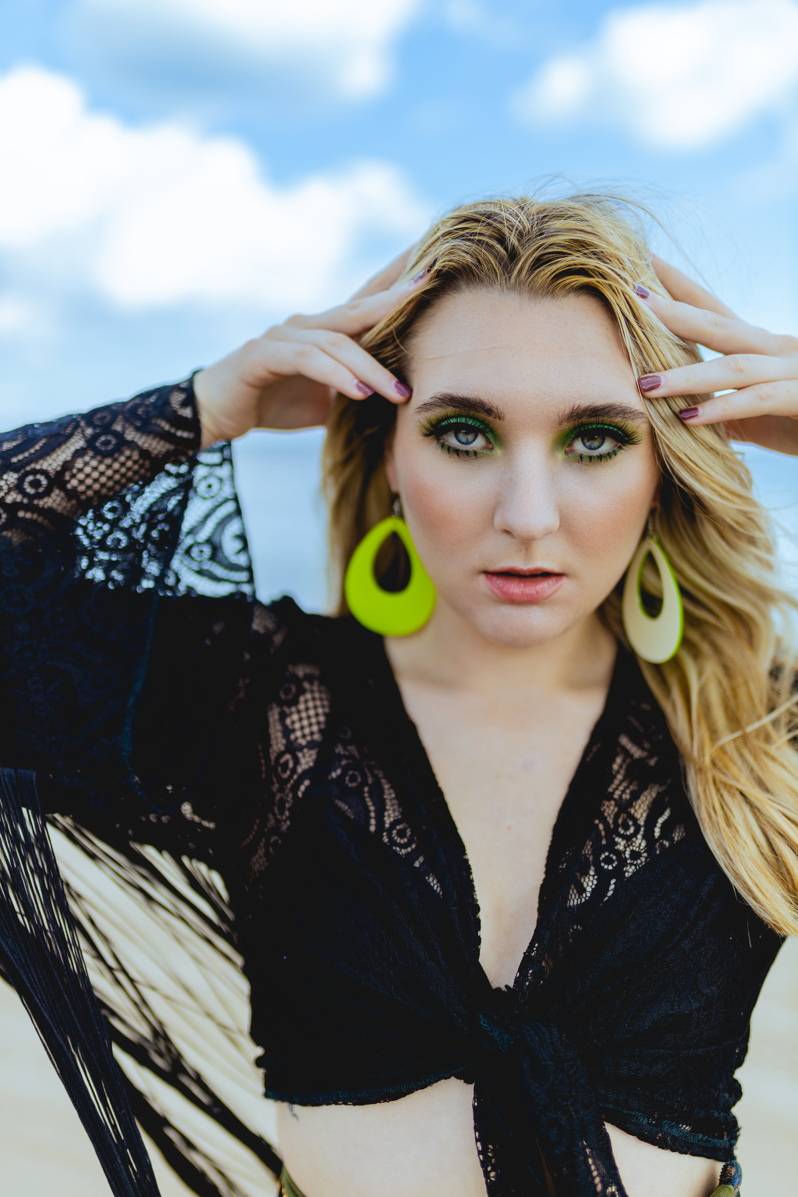 “Dancing Queen Sarah ” fringe lace blouse