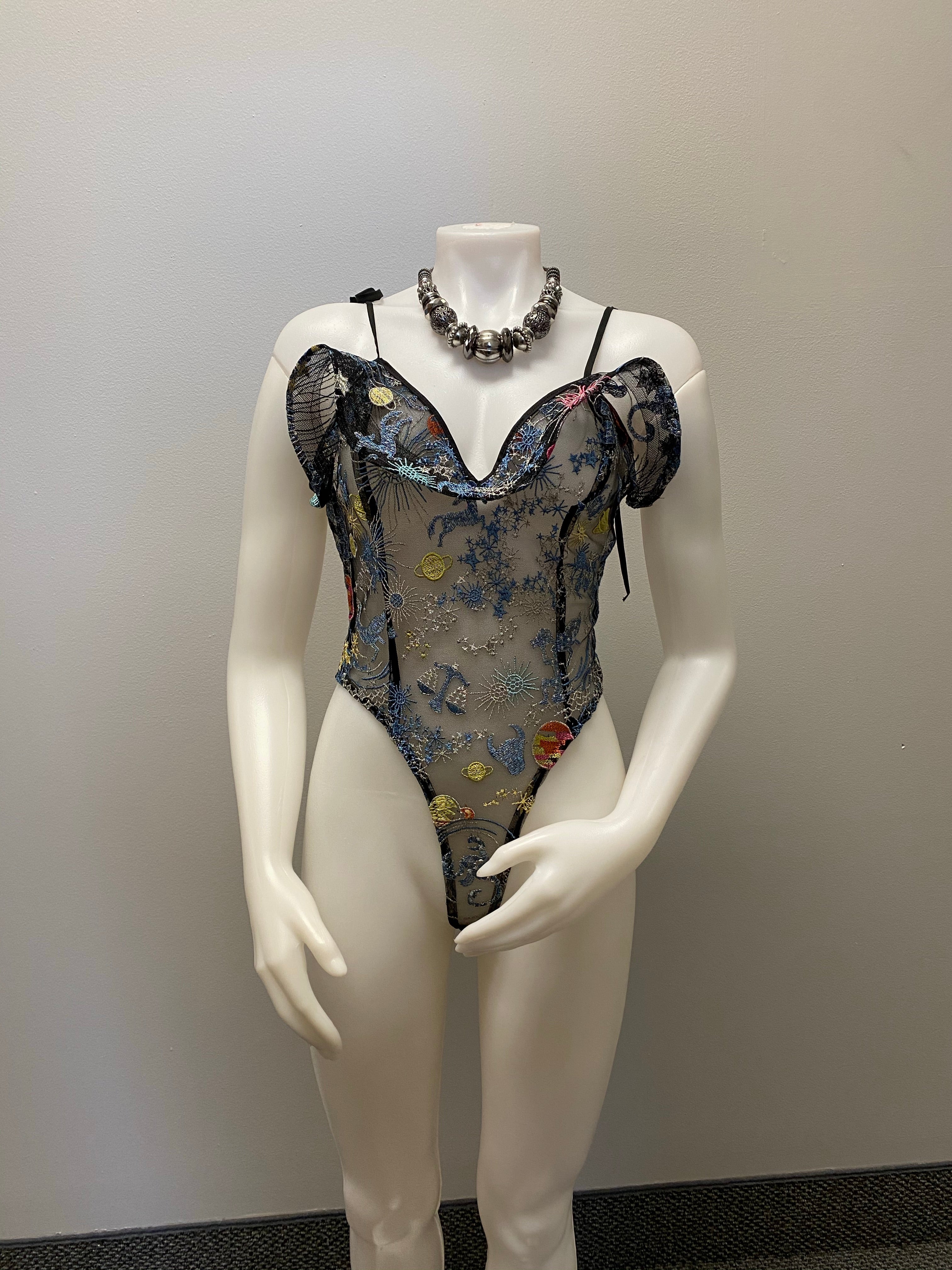 “Jira” Galaxy mesh bodysuit