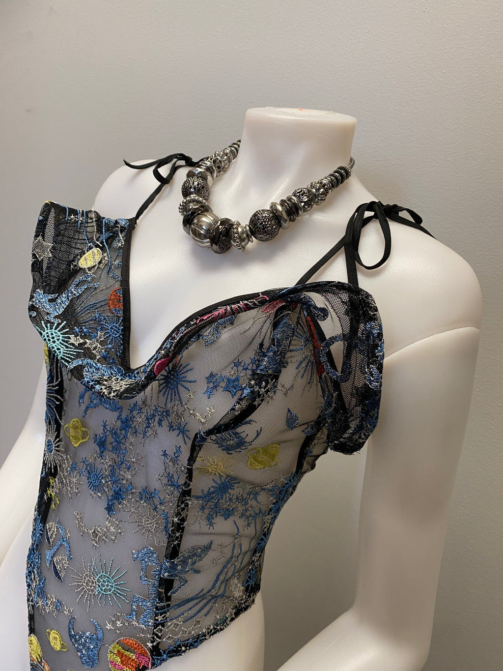 “Jira” Galaxy mesh bodysuit