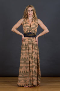 Egyptian print inspired dress
