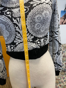 Boho babe print sweater