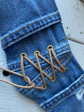 “Denim bliss” corset waist belt