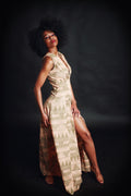 Egyptian print inspired dress