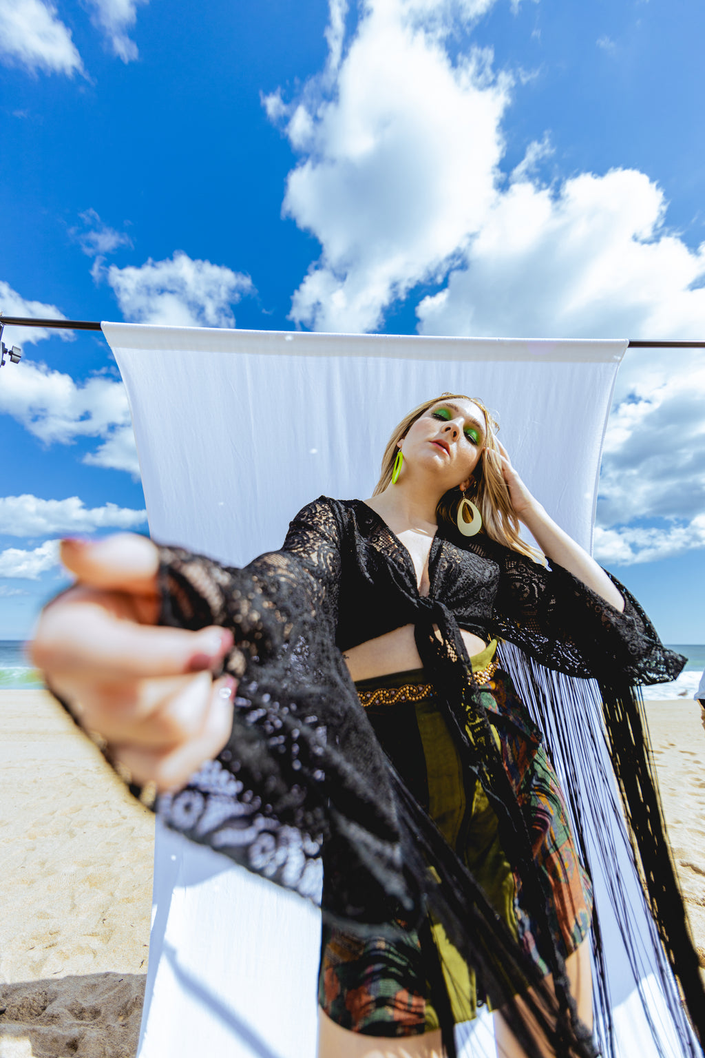 “Dancing Queen Sarah ” fringe lace blouse