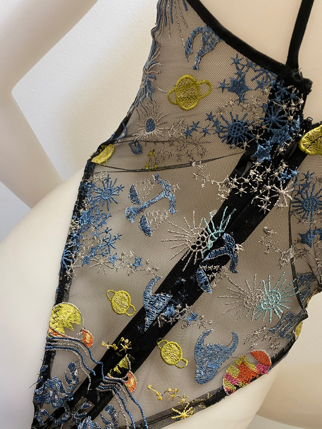 “Jira” Galaxy mesh bodysuit