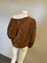 Aztec print slouchy sweater