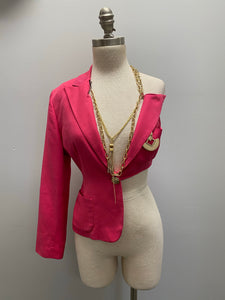 “Barbie” asymmetrical blazer