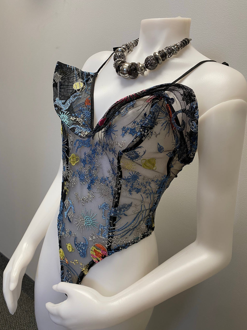 “Jira” Galaxy mesh bodysuit