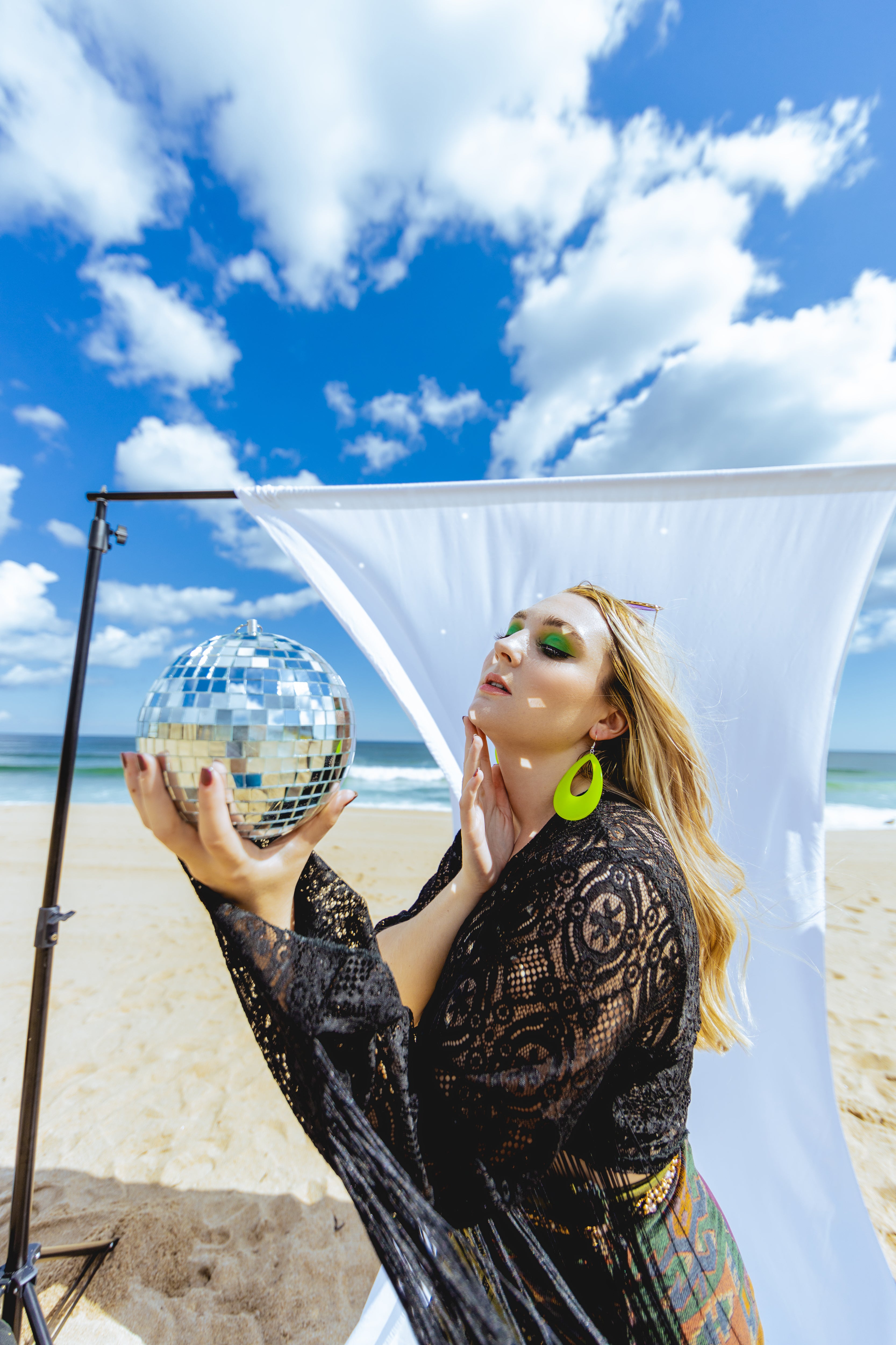 “Dancing Queen Sarah ” fringe lace blouse