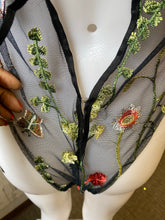 “Chloe” floral embroidery robe set