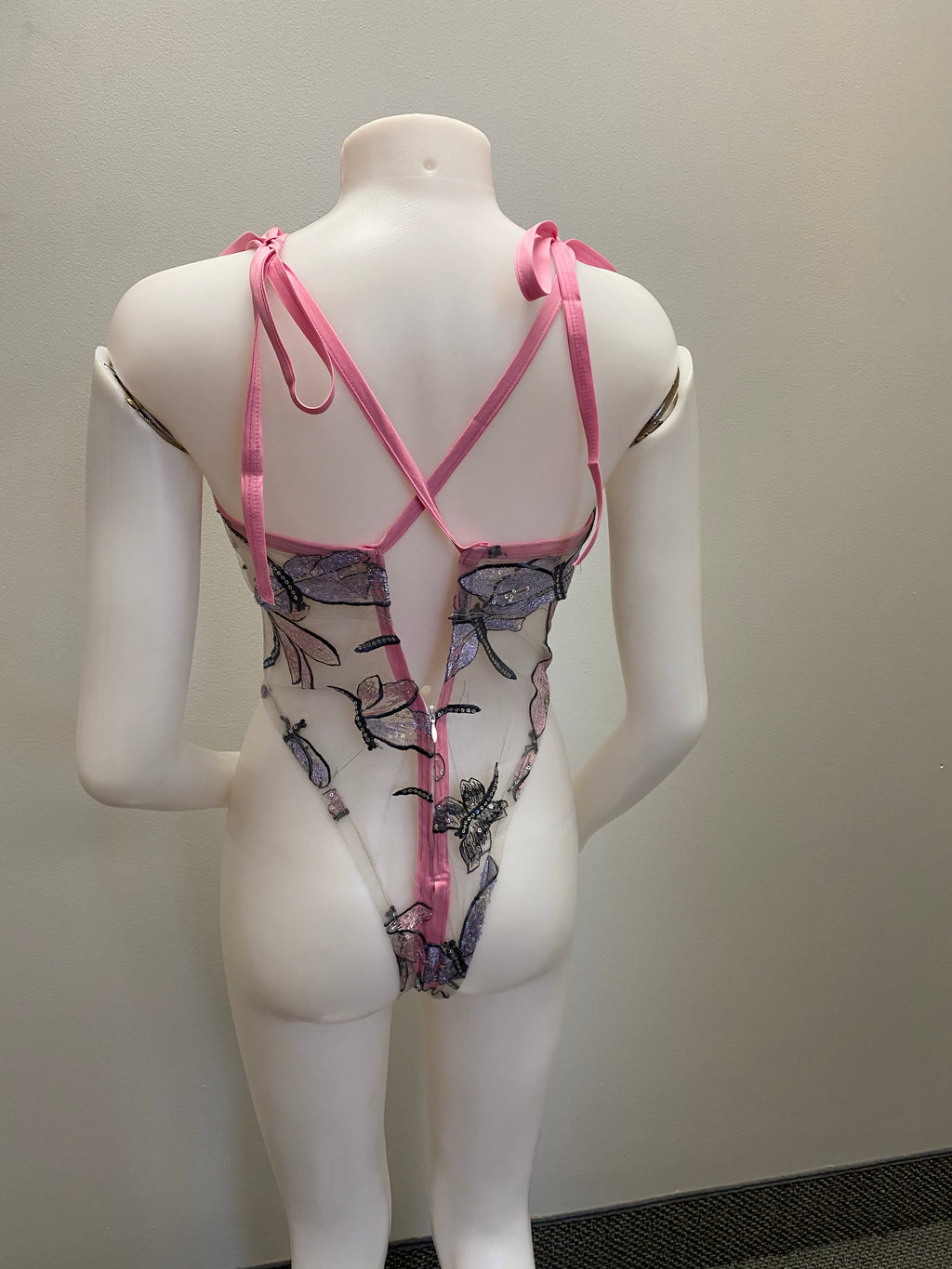 “Abba” dragonfly sequin bodysuit