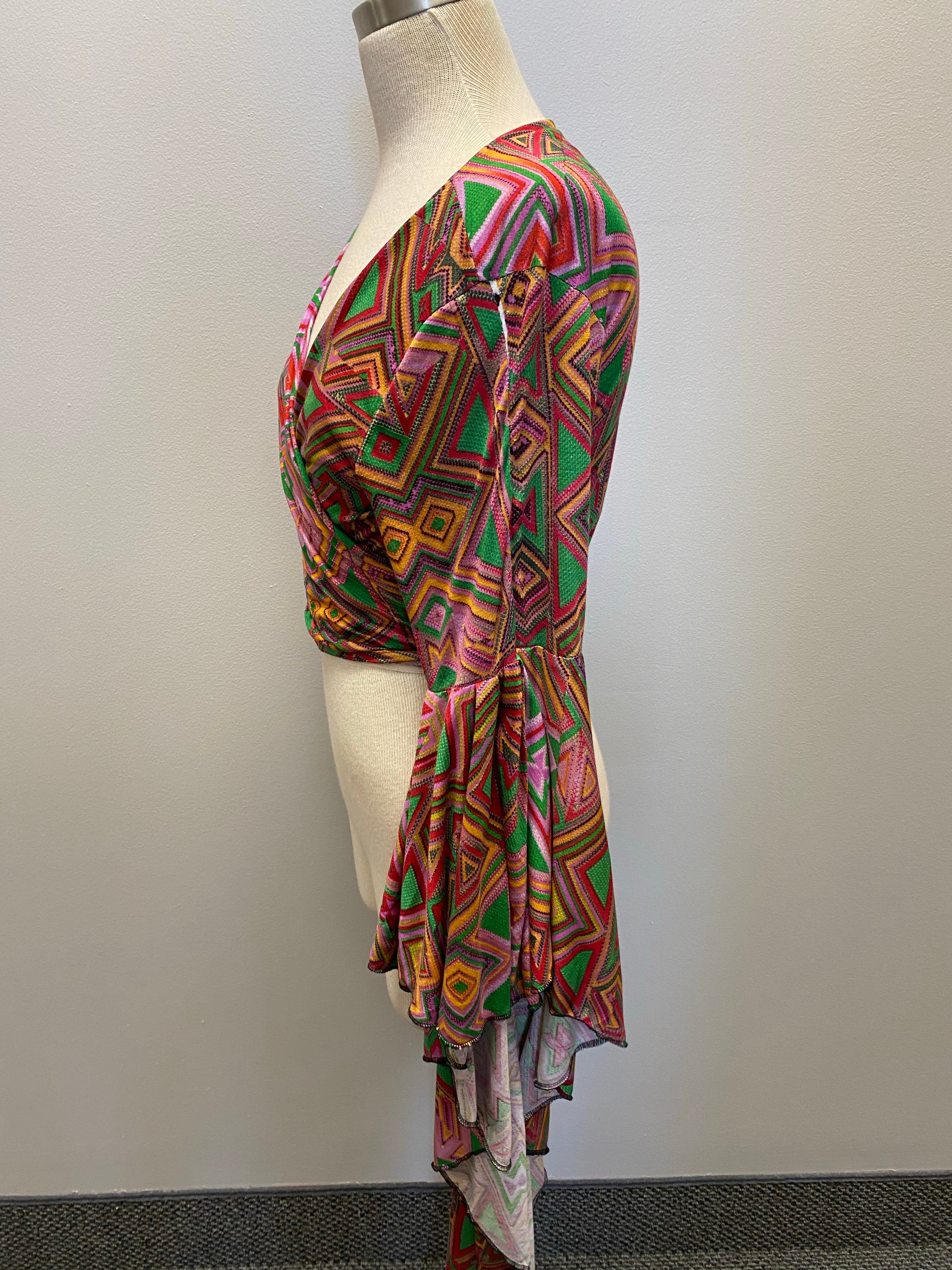 “Esther” wrap around blouse