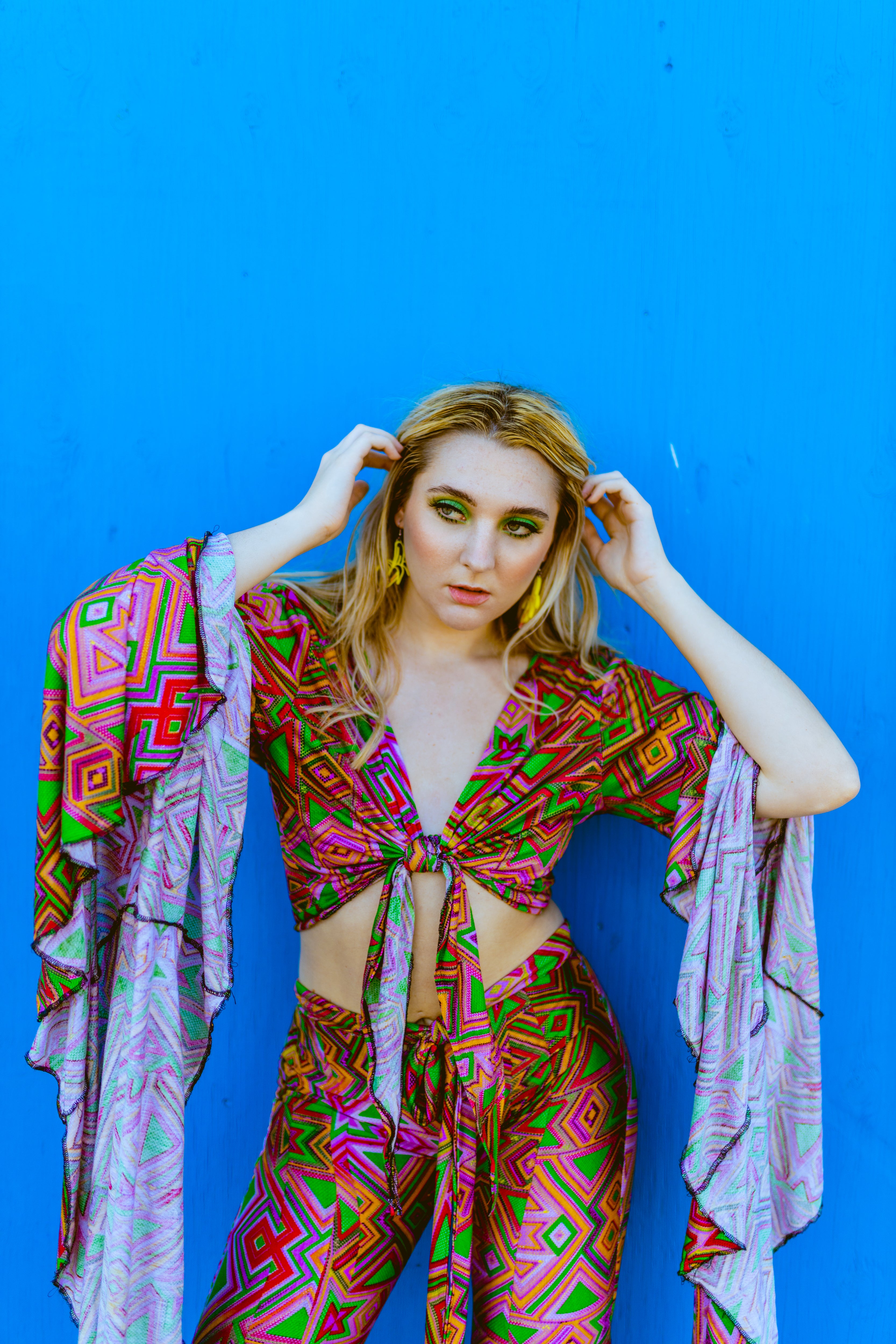 “Esther” wrap around blouse